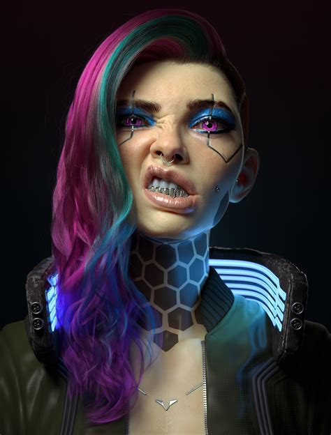 Cyberpunk Girl By J Hill