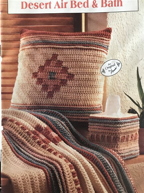 Desert Air Bed And Bath Southwestern Afghan Pillow Crochet Pattern Annies