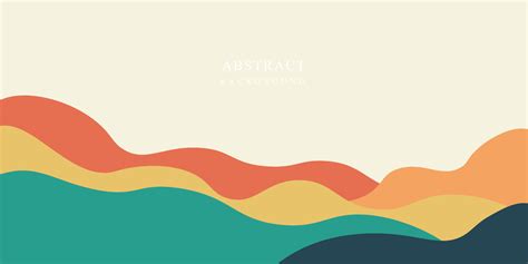 Landscape Abstract Creative Background In Minimal Trendy Style