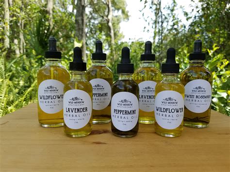 Oils Are Herb Infused Used Topically For Skin Hair Aromatherapy Massage Therapy Compresses