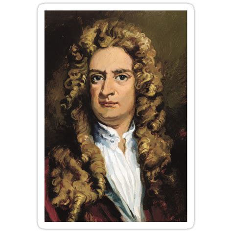 Sir Isaac Newton Painting Stickers By Godsautopsy Redbubble