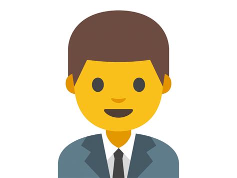 Man Office Worker Emoji Png Transparent Emoji