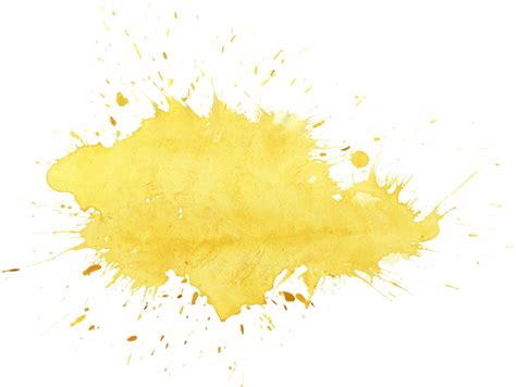 20 Yellow Watercolor Splatter (PNG Transparent) | OnlyGFX.com | Watercolor splatter, Watercolor ...
