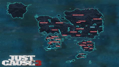 Just Cause 3 World Map Map Of World