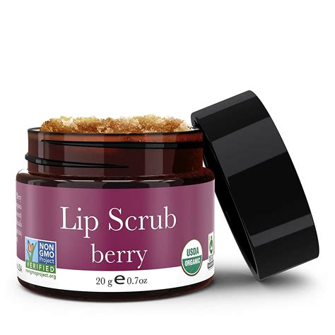 Lip Scrub Berry Flavor Organic Exfoliating Sugar Scrubs Exfoliator