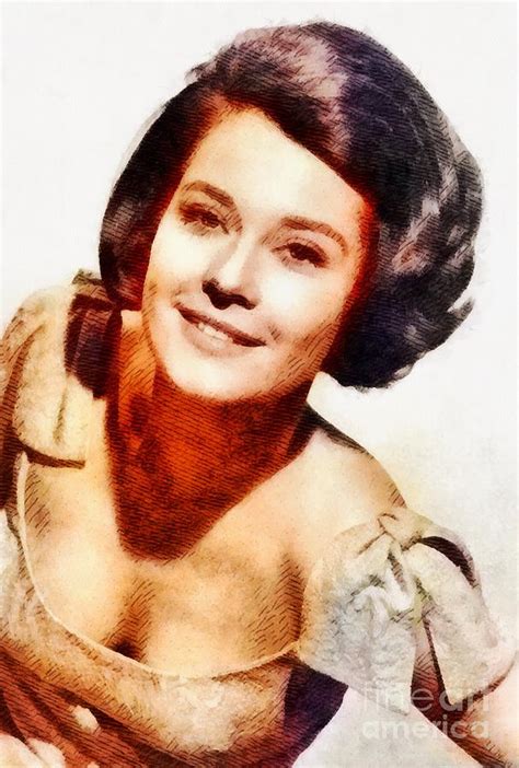 Diane Baker Vintage Actress By John Springfield Painting By Esoterica Art Agency Pixels