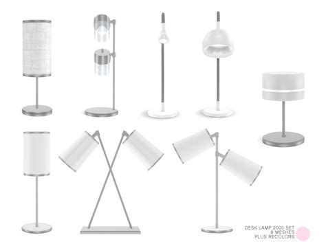 Desk Lamp Office Diy Desk Desk Lamps Sims 4 Clutter Casas The Sims