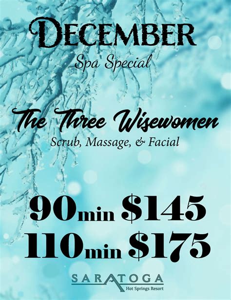 The Three Wisewomen Healing Waters Spa December Special