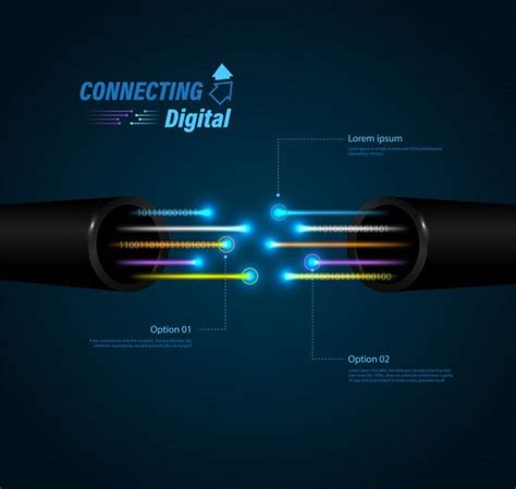 Fiber Optic Connection Business Communication Business Infographic