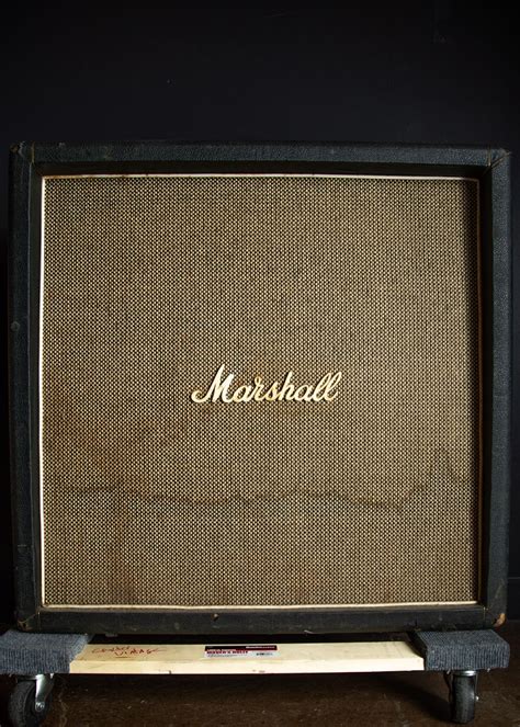 Marshall 1960b 4x12 Straight Cabinet 1970 Black Carter Vintage Guitars