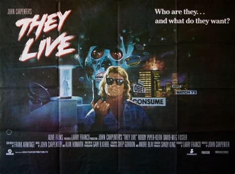 They Live Movie Poster Vintage Movie Poster