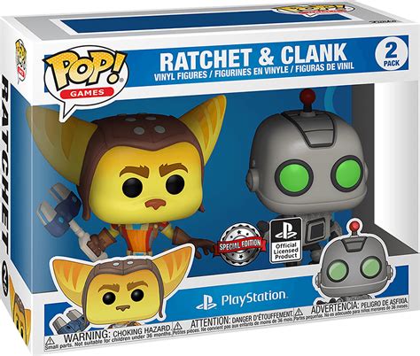 Funko Pop Games 2 Pack Ratchet And Clank Vinyl Figure New Buy From