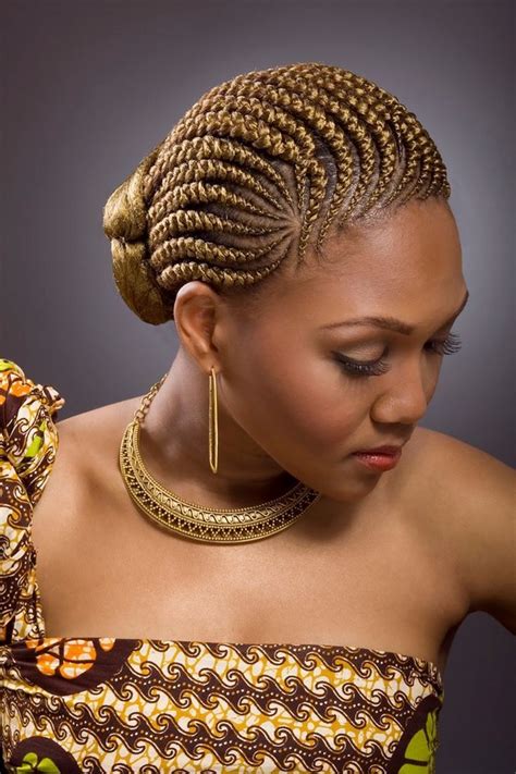 Beautiful Gold Ghana Weaving Hairstyle Zaineeys Blog
