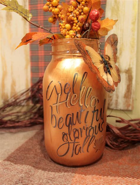 Create These Beautiful Fall Mason Jars In 5 Steps Or Less