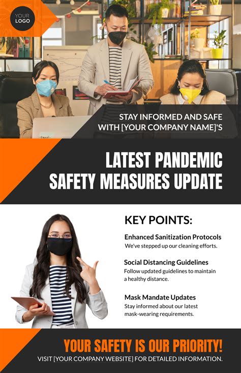Pandemic Safety Measures Update Poster Template Edit Online