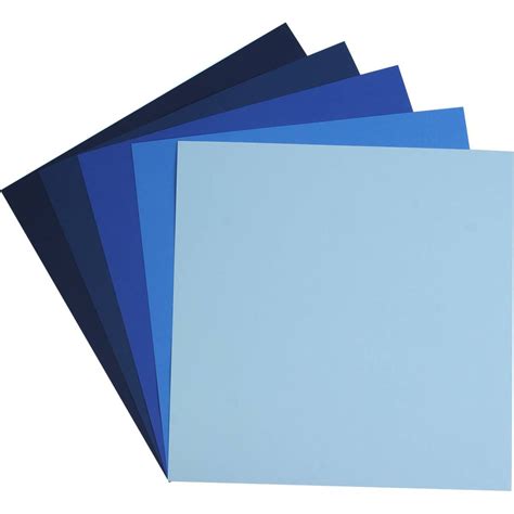 My Colours Blue Tones Canvas Cardstock 12 X 12 Inches 12 Pack Hobbycraft