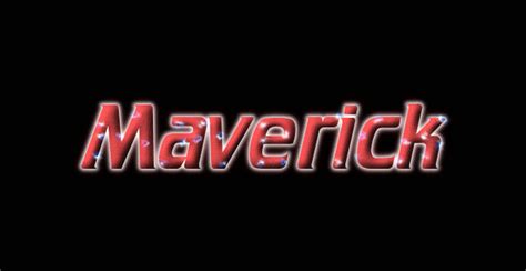 Maverick Logo Herramienta De Diseño De Nombres Gratis De Flaming Text