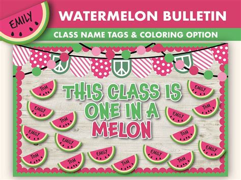 This Watermelon Bulletin Board Kit Is The Perfect Way To Liven Up Your