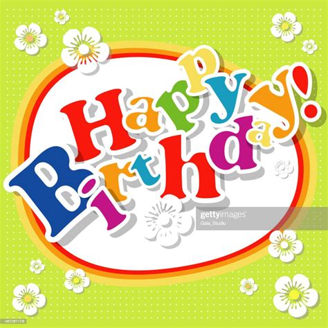 Happy Birthday Background Or Card High Res Vector Graphic Getty Images