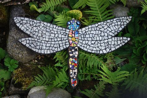 Dragonfly Mosaic Mosaic Animals Mosaic Tile Art Mosaic Garden