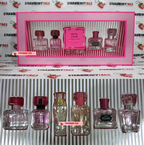 ~strawberry Tags~ Victorias Secret Iconic Fragrance Collection T Set