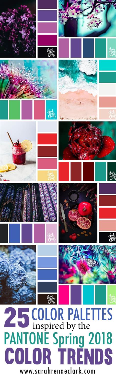 25 Color Palettes Inspired By The Pantone Spring 2018 Color Trends Ny
