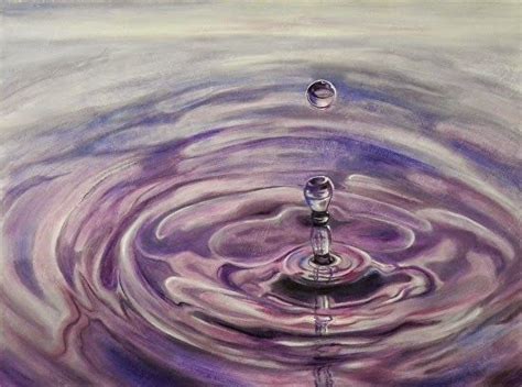 Abstract Water Ripple Art Painting Quenched By Contemporary Realism