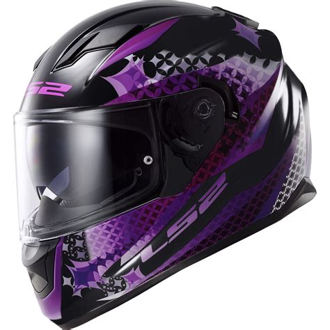 Ls2 Ff320 Stream Lux Matt Black Pink Full Face Motorcycle Helmet