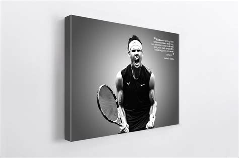 Rafa Nadal Canvas Tennis Poster Art Prints Kids T Home Etsy Uk