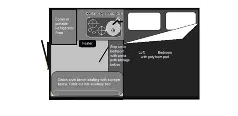 Stealthy Mini Floor Plan Phoenix Pop Up Campers