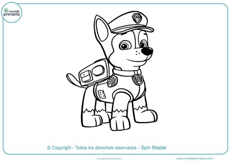 dibujos de patrulla canina para colorear