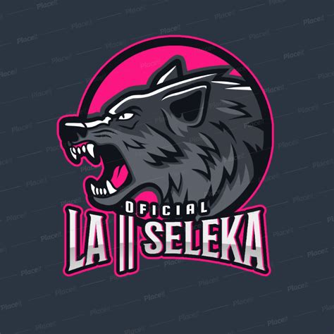 Placeit Sports Logo Template Featuring Aggressive Wolf Graphics