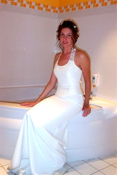 Hot Bride Sylvia In White Stockings 30 Pics