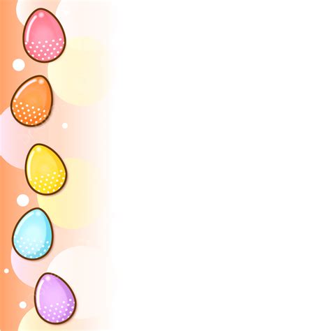 Easter Colours Vector Design Images Easter Egg Colourful Border