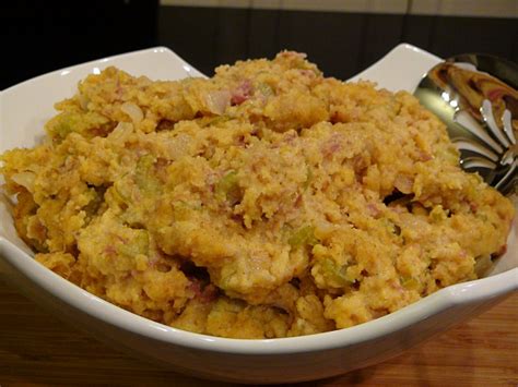 The bacon and thyme in my mom's recipe make them extra special. african american cornbread dressing