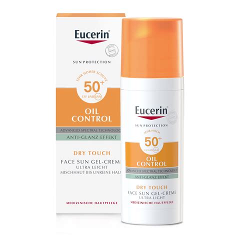 Eucerin® Oil Control Face Sun Gel Creme Lsf 50 20 Ml Eucerin Sun Oil