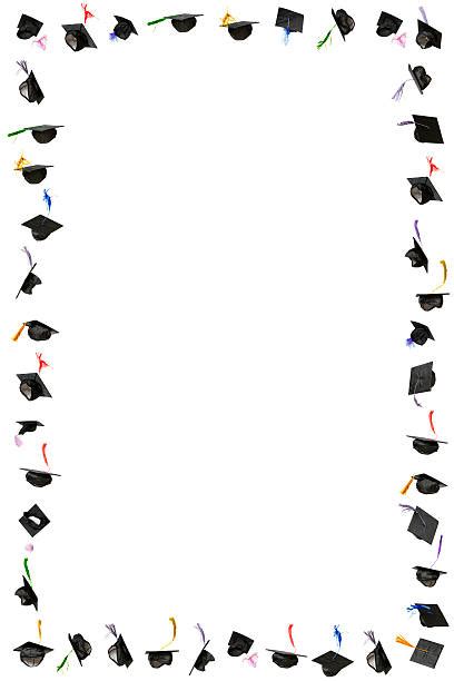 Graduation Frame Mortar Board Cap Stock Photos Pictures And Royalty Free
