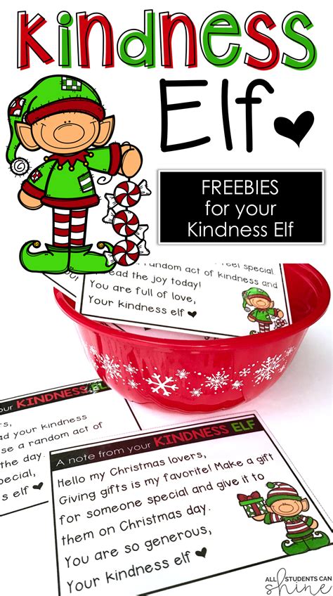 kindness elves printables