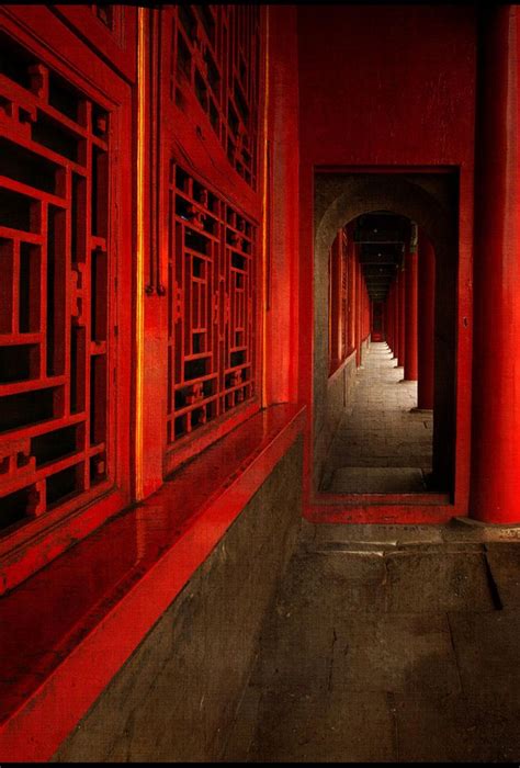 Corridor In The Imperial Palace Of The Forbidden City ~ Beijing China