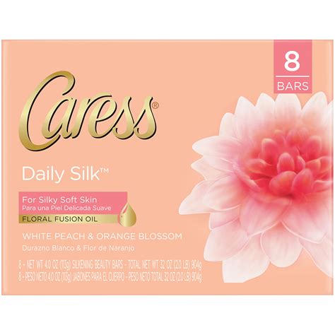 Caress Daily Silk Beauty Bar Silkening White Peach And A Blend Of Silk