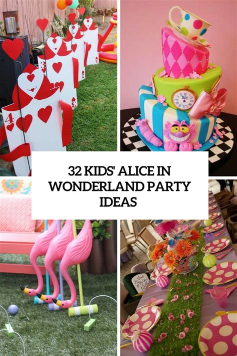 A wide variety of party alice in wonderland options are available to you, such as material, jewelry main material, and gender. 32 Kids' Alice In Wonderland Party Ideas - Shelterness