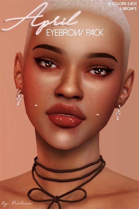 The Sims 4 Custom Content Eyebrows Ricelasopa