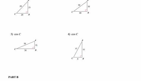 geometry sohcahtoa worksheet answers