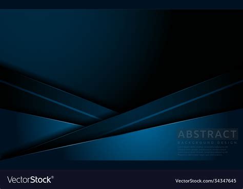 Dark Navy Blue Background With Modern Abstract Vector Image