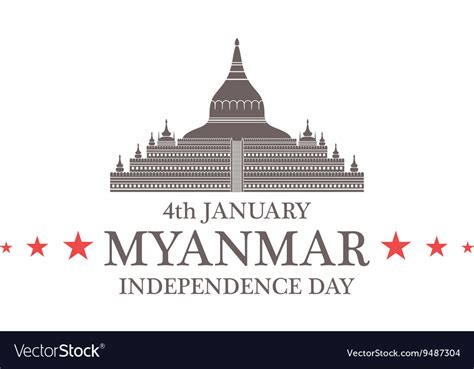 Create free independence day flyers, posters, social media graphics and videos in minutes. Independence Day Myanmar Royalty Free Vector Image