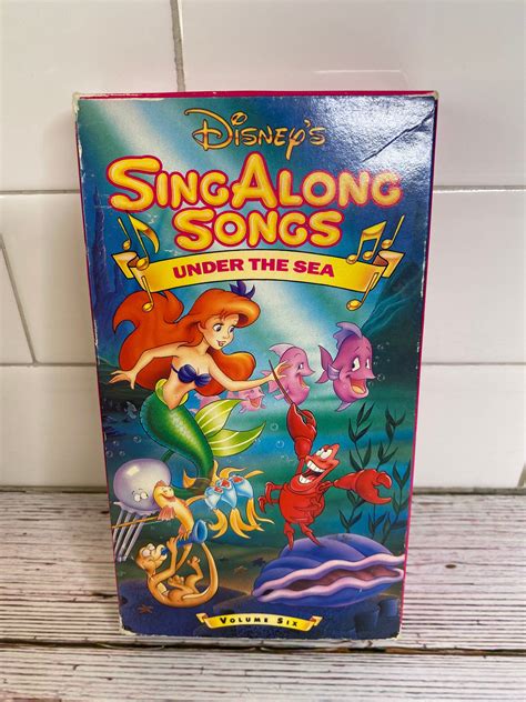 Vintage Disney Sing Along Songs Vhs Under The Sea Ariel Etsy In My
