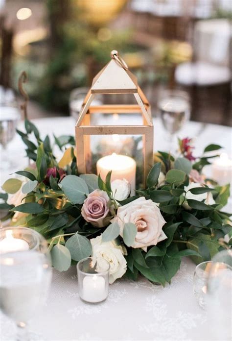 16 Trendy Greenery Wedding Centerpieces With Candles