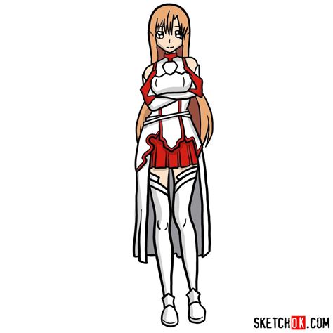 Learn How To Draw Asuna Step By Step Tutorial Sword Art Online