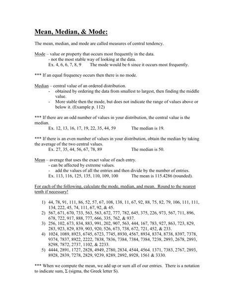 The median is the middle value, so first i'll have to rewrite the list in numerical . Is The Mean Median And Mode Of A List Of Numbers Are Not ...