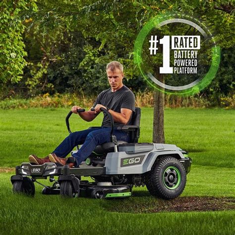 Ego Power 22 Hp 56 Volt Lithium Ion 42 In Z6 Zero Turn Lawn Mower In